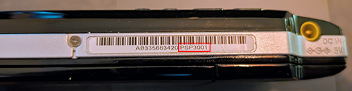 PSP Bottom Sticker